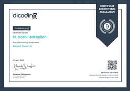 Achievement: Belajar Dasar Pemrograman AI from Dicoding